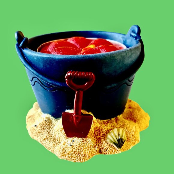 Set of 3 Tealight Candle Holders Sand Castle + Sea Shell + Bucket New - Picture 8 of 14